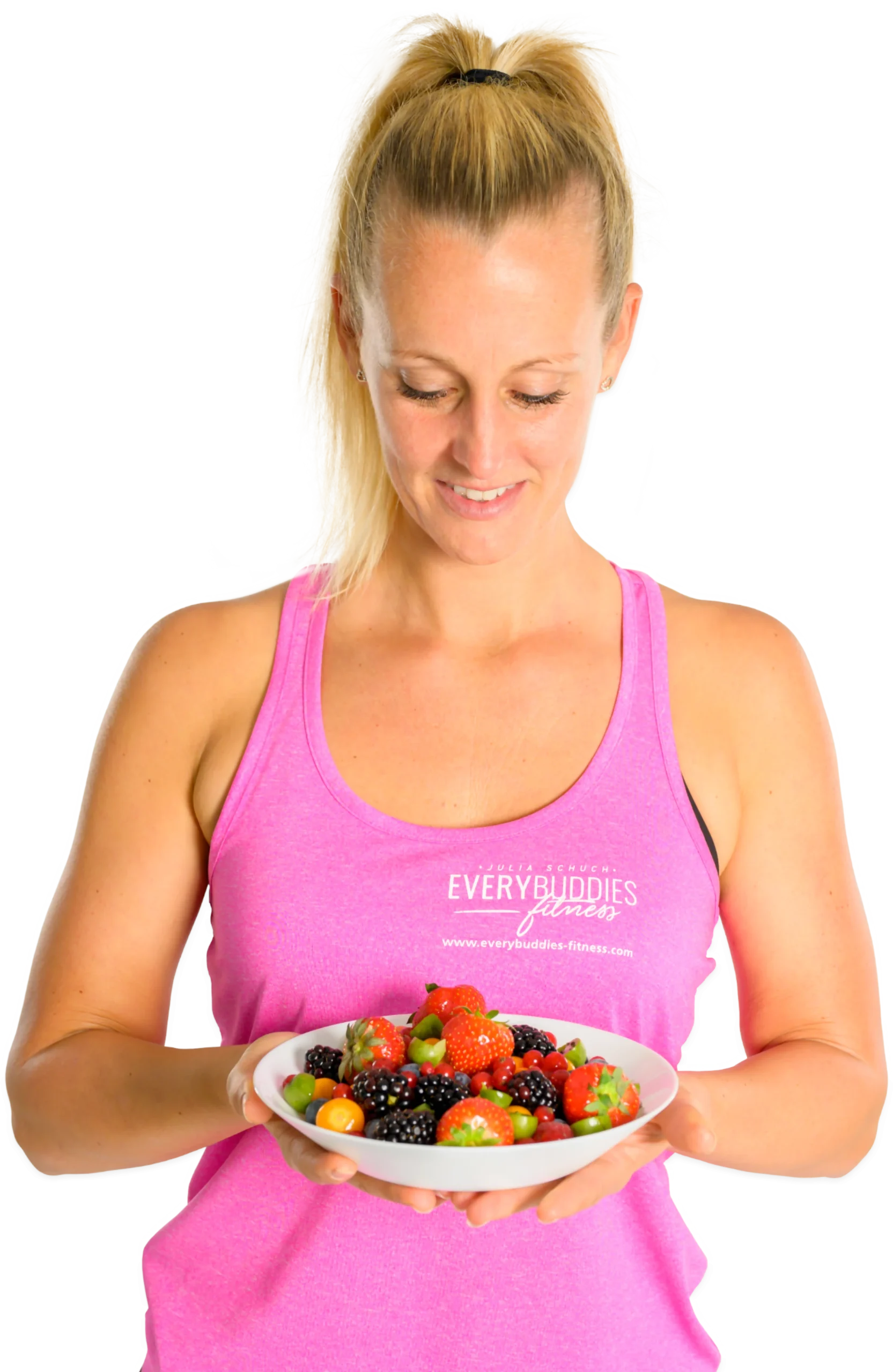 Ernährungscoach Everybuddies fitness Teller mit Beeren
